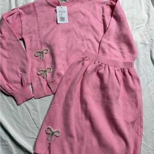 Lola + The Boys Pink Kids Matching Set